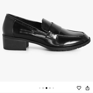 City Chic Chunky Womens Loafers Black Size 9W